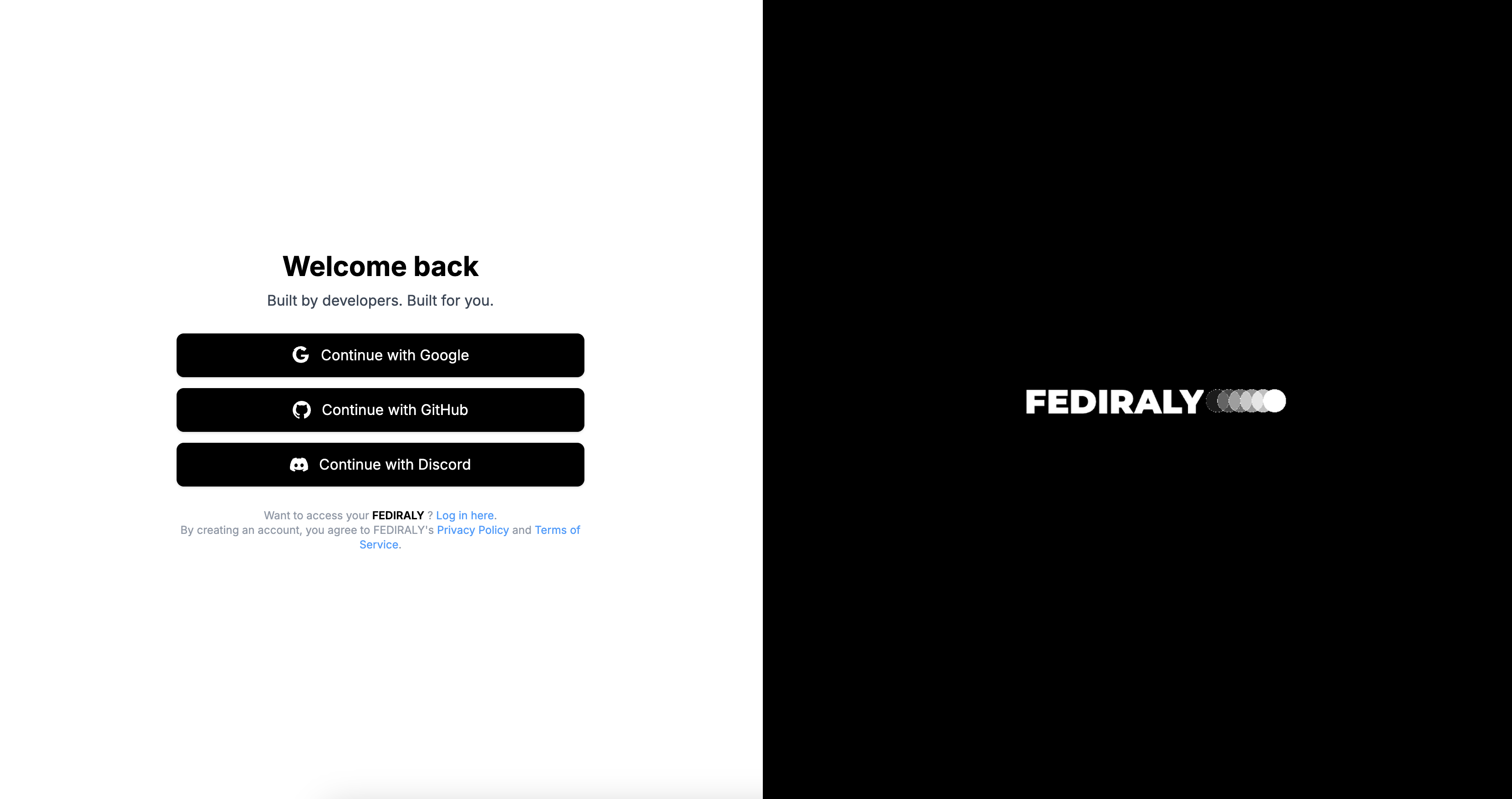 Authentication options