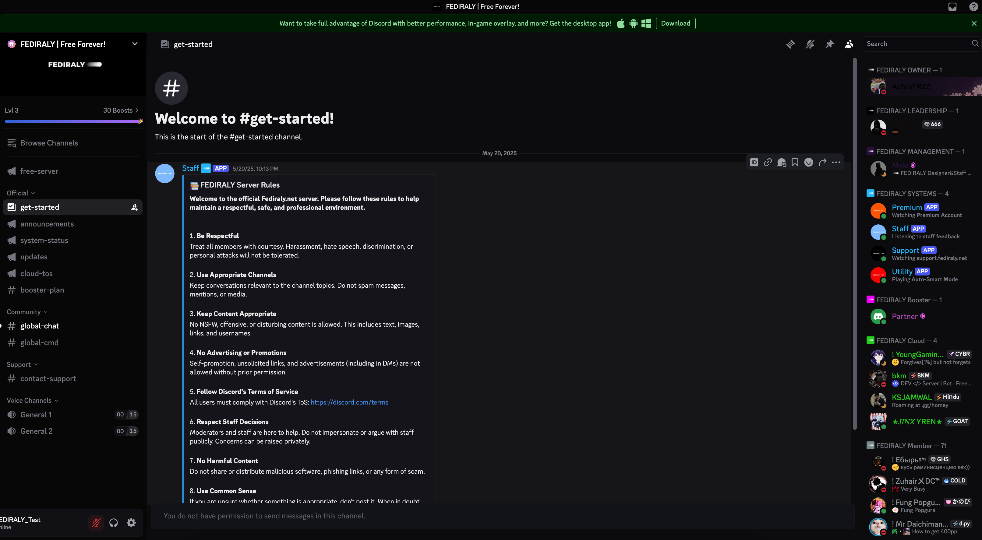 Discord community